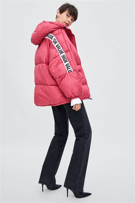oversized puffer jacket zara